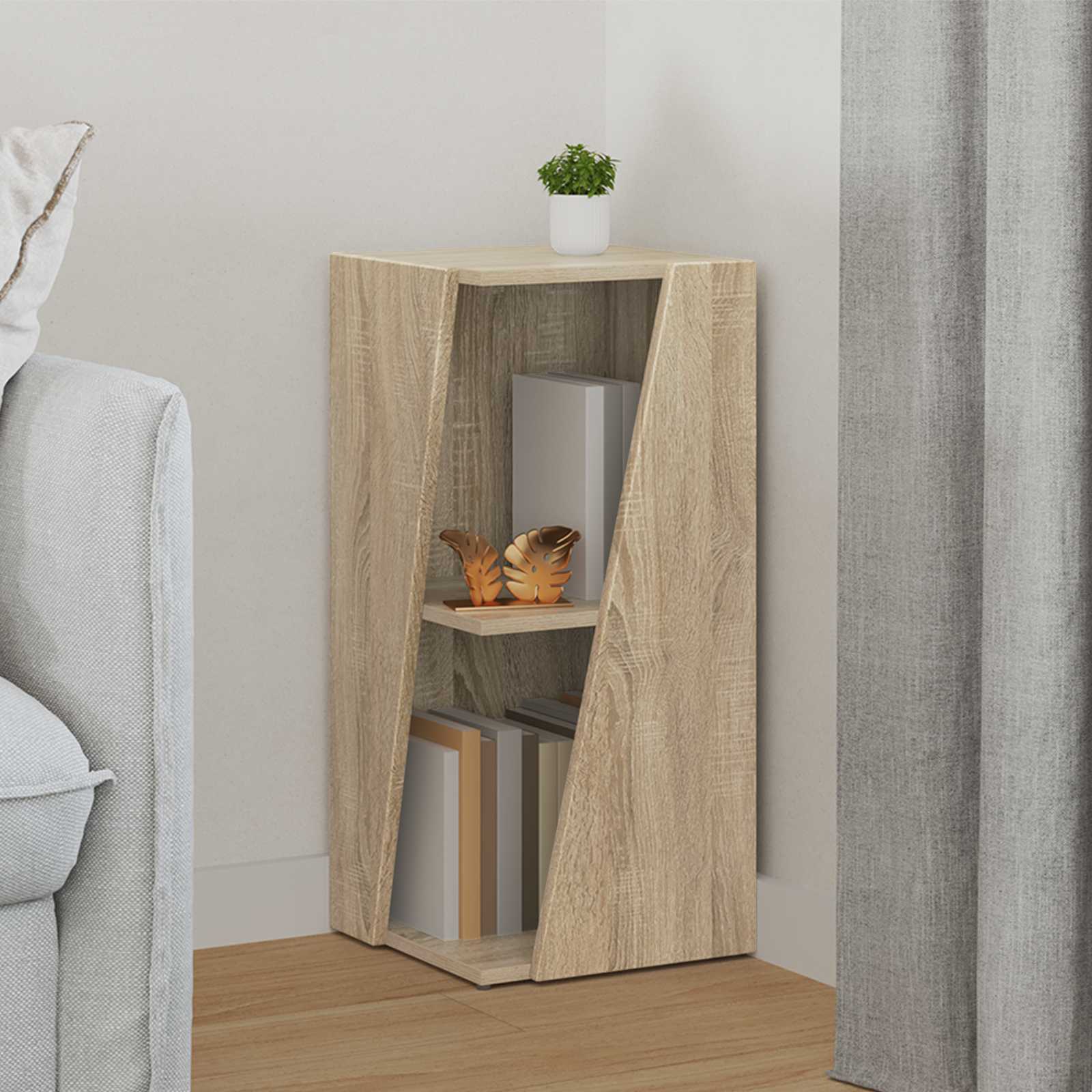 Seitenregal Sonoma-Eiche 33 x 32 x 70,5 cm Holzwerkstoff