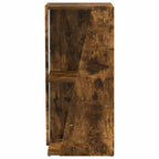 Seitenregal Geräucherte Eiche 33 x 32 x 70,5 cm Holzwerkstoff