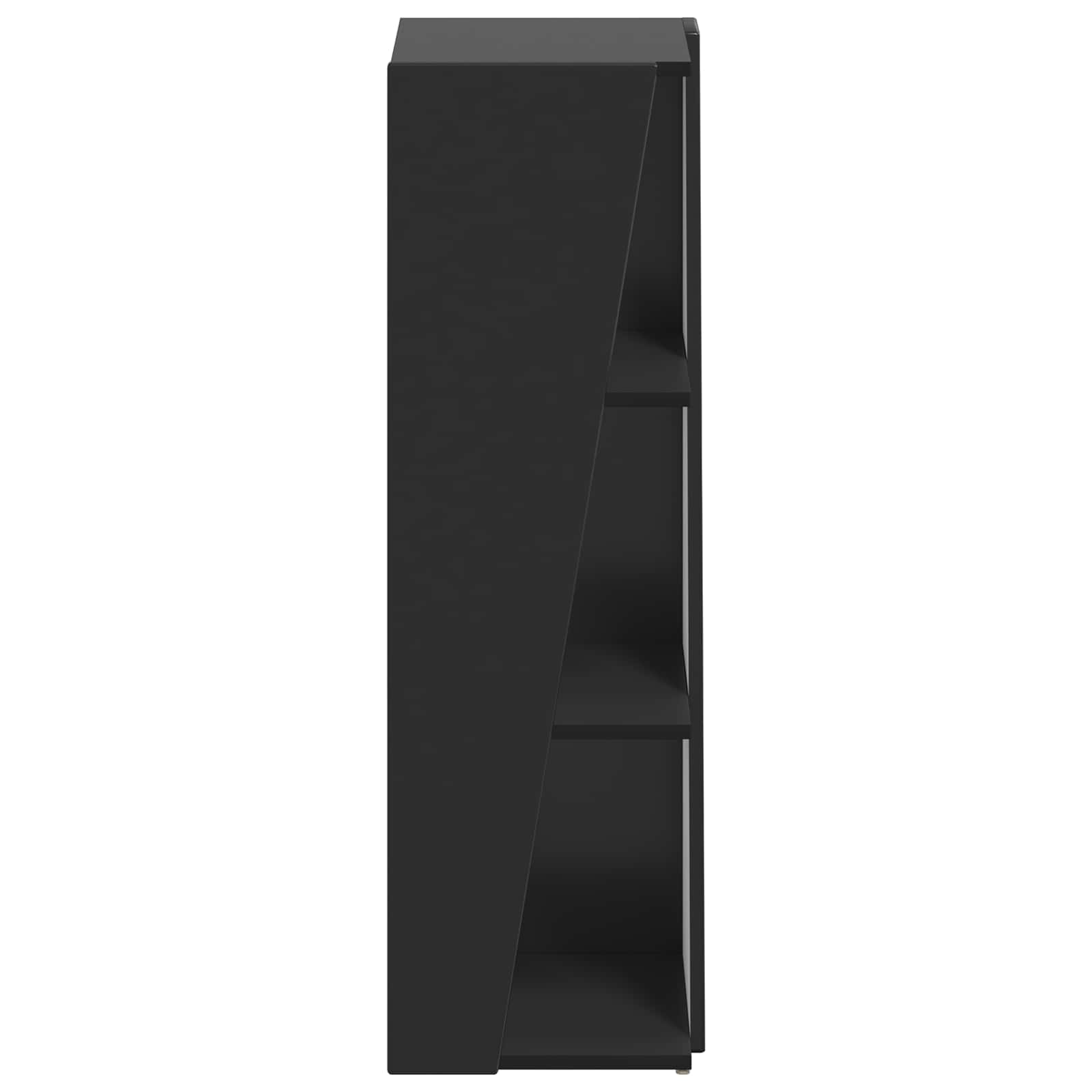 Seitenregal Schwarz 33 x 32 x 100,5 cm Holzwerkstoff