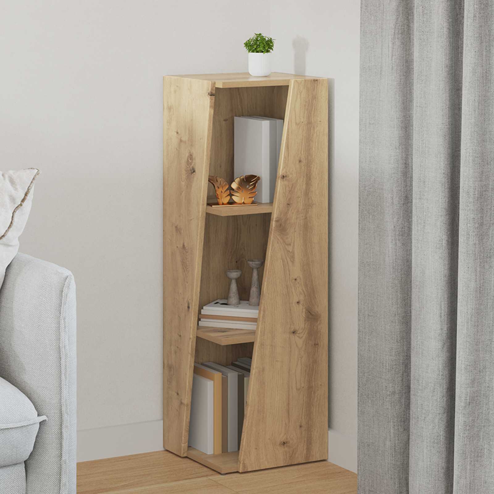 Seitenregal Artisan-Eiche 33 x 32 x 100,5 cm Holzwerkstoff