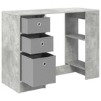 Schreibtisch Beton Grau 100 x 40 x 75 cm Holzwerkstoff
