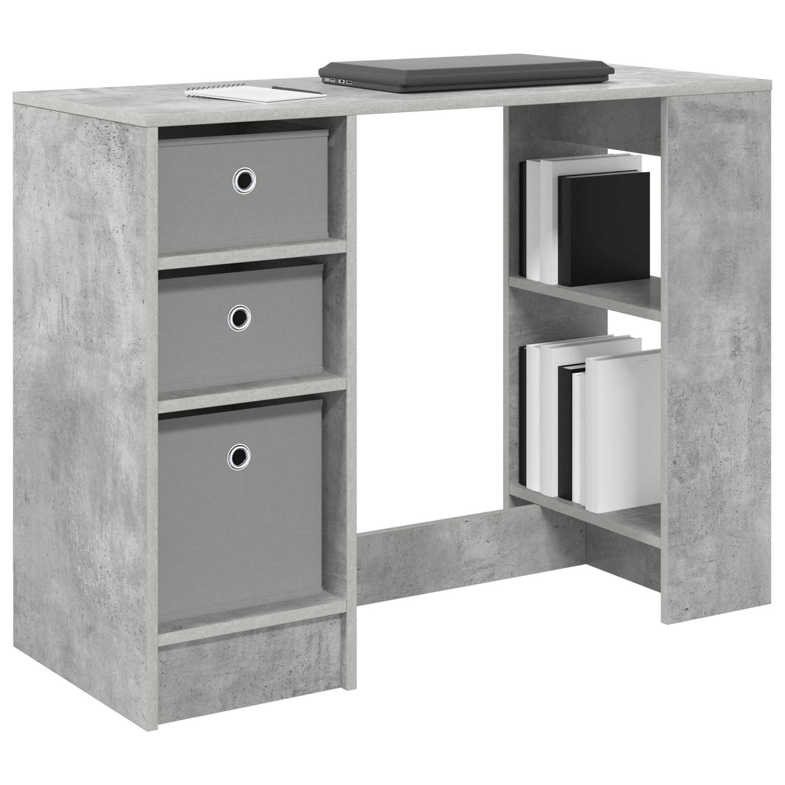 Schreibtisch Beton Grau 100 x 40 x 75 cm Holzwerkstoff