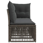 4-Sitzer Sofa mit linker Armlehne 4 pcs 4-Sitzanzahl Grau