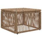 Fußhocker Beige Poly-Rattan