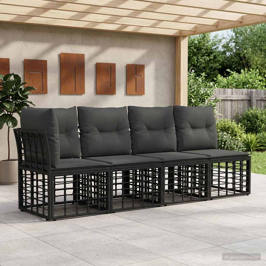 4-Sitzer Garten-Sofa mit linker Armlehne 4 pcs 4-Sitzanzahl