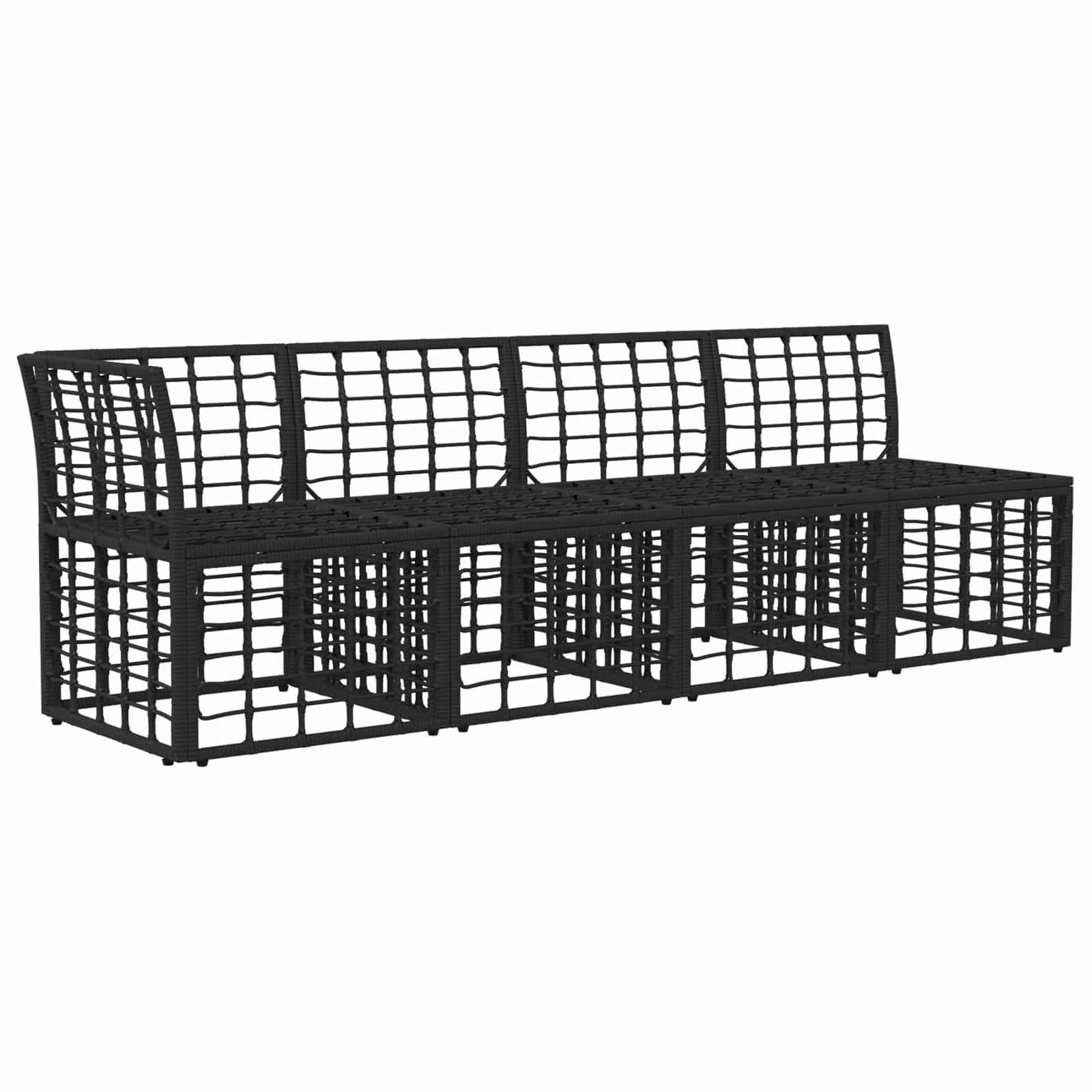 4-Sitzer Garten-Sofa mit linker Armlehne 4 pcs 4-Sitzanzahl