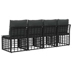 4-Sitzer Garten-Sofa mit linker Armlehne 4 pcs 4-Sitzanzahl