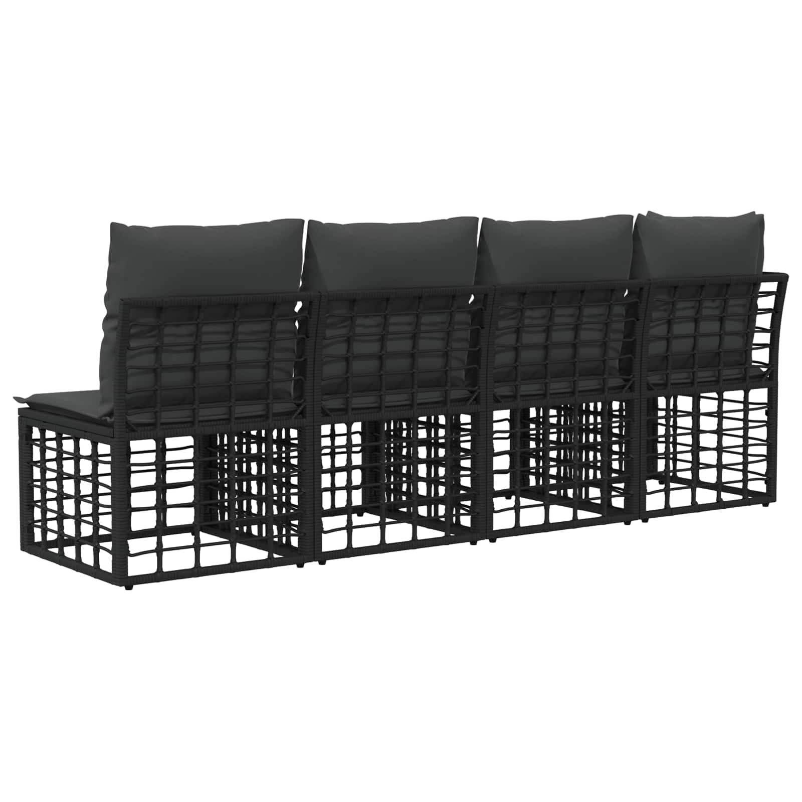 4-Sitzer Garten-Sofa mit linker Armlehne 4 pcs 4-Sitzanzahl