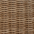 Garten Essgruppe mit Kissen 3 pcs Beige und Creme Poly-Rattan