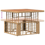 Garten Essgruppe mit Kissen 3 pcs Natur und Weiß