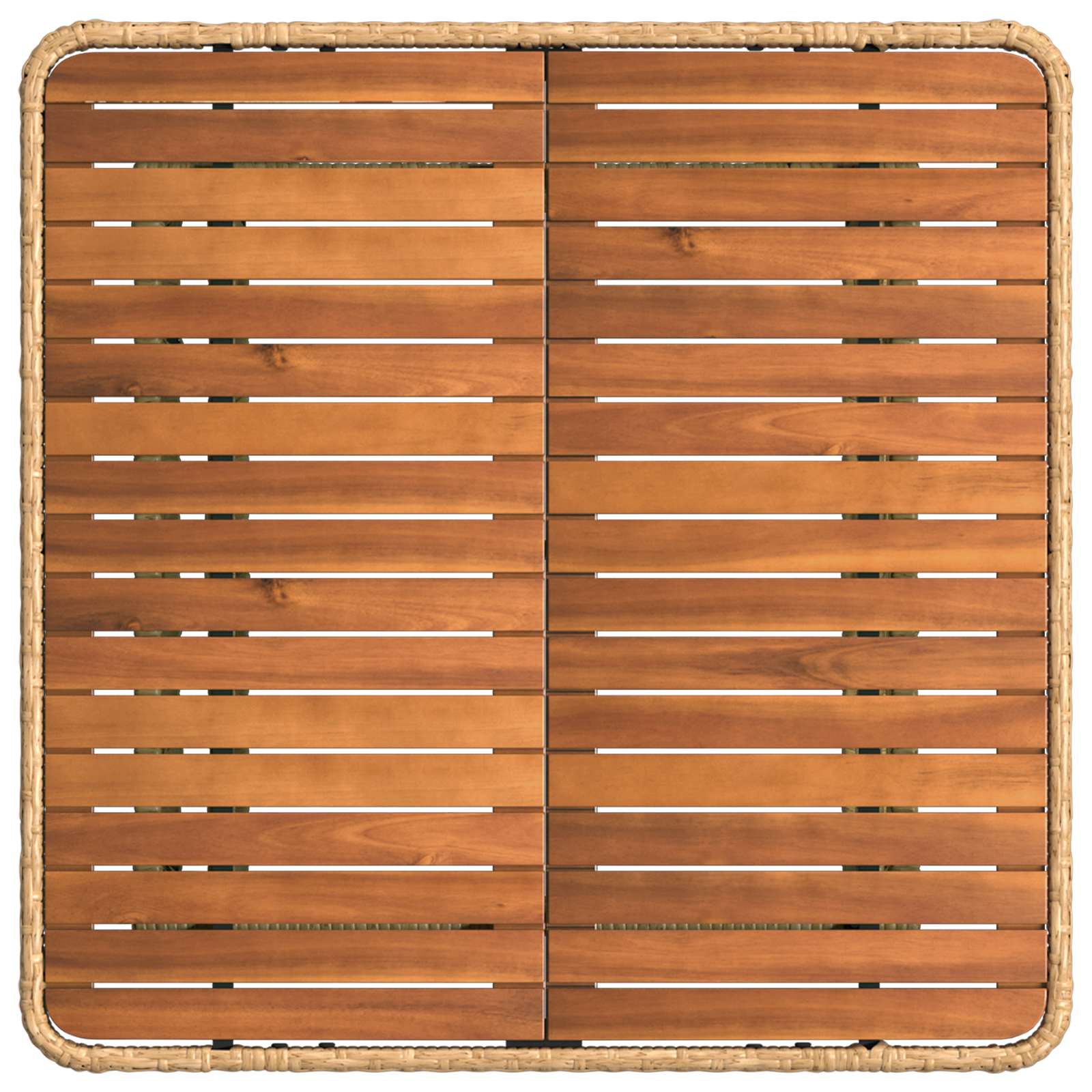 Garten Essgruppe mit Kissen 3 pcs Natur und Weiß