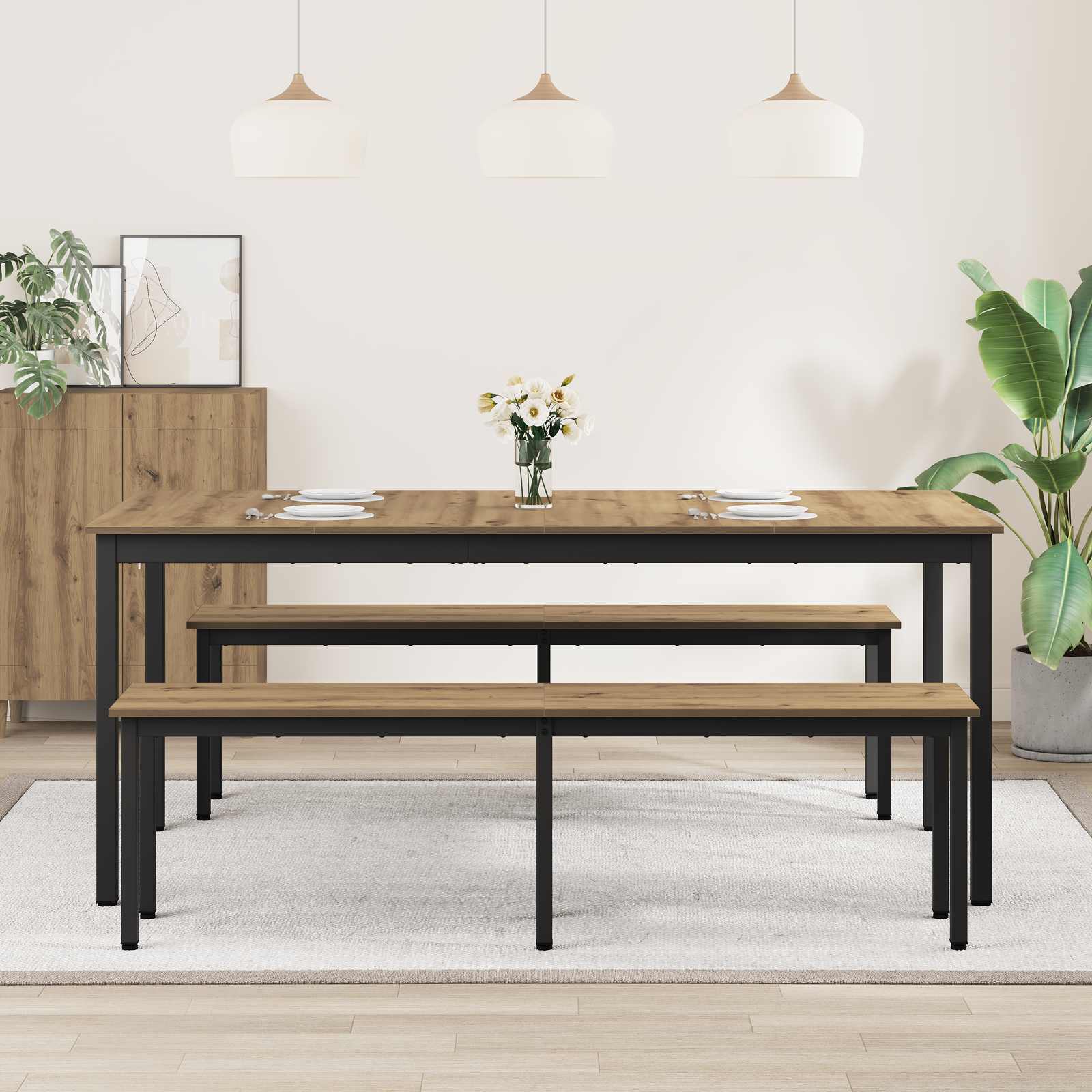 Esstische 2 pcs 180 x 90 x 75 cm Holzwerkstoff