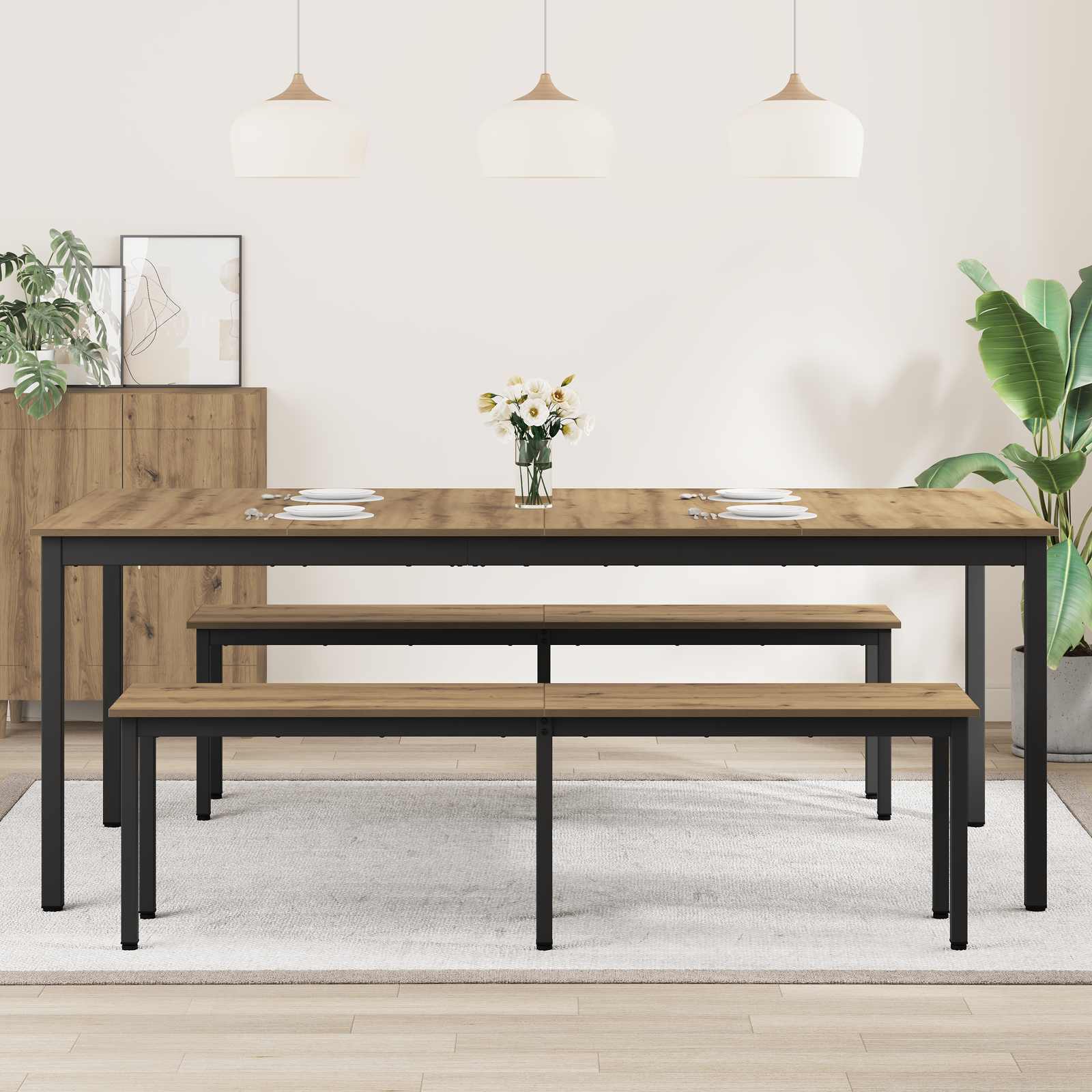 Esstische 2 pcs 200 x 100 x 75 cm Holzwerkstoff