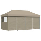 Partyzelt Pop-up Taupe 580 x 292 x 315 cm Oxford-Stoff