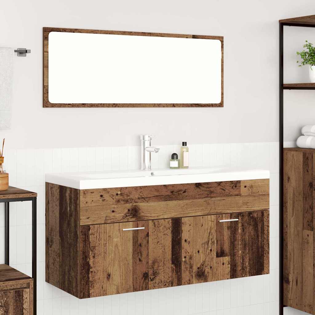 Badezimmerschrank Altholz 100 x 38,5 x 46 cm Holzwerkstoff