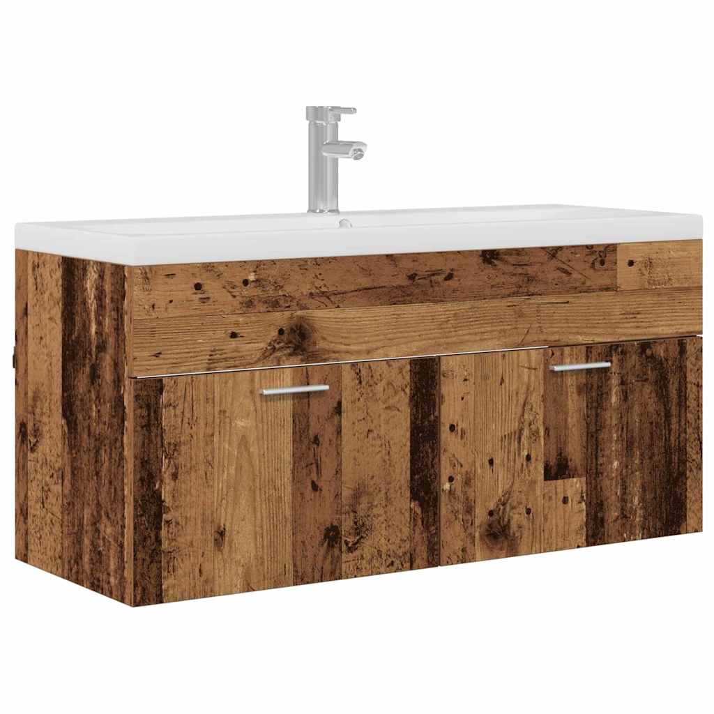Badezimmerschrank Altholz 100 x 38,5 x 46 cm Holzwerkstoff