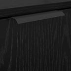 Badezimmerschrank-Set 3 Stück Schwarz Eichen-Optik Holzwerkstoff