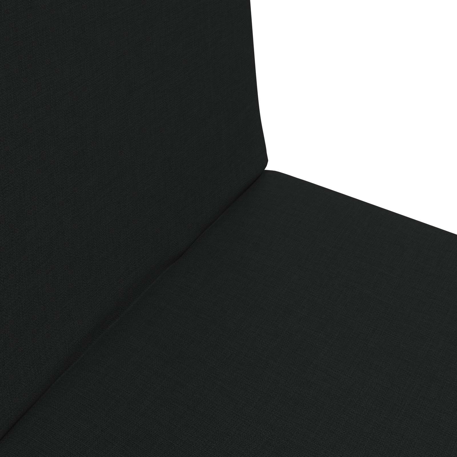 Verstellbarer Fußsessel Schwarz Stoff
