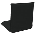 Verstellbarer Fußsessel Schwarz Stoff