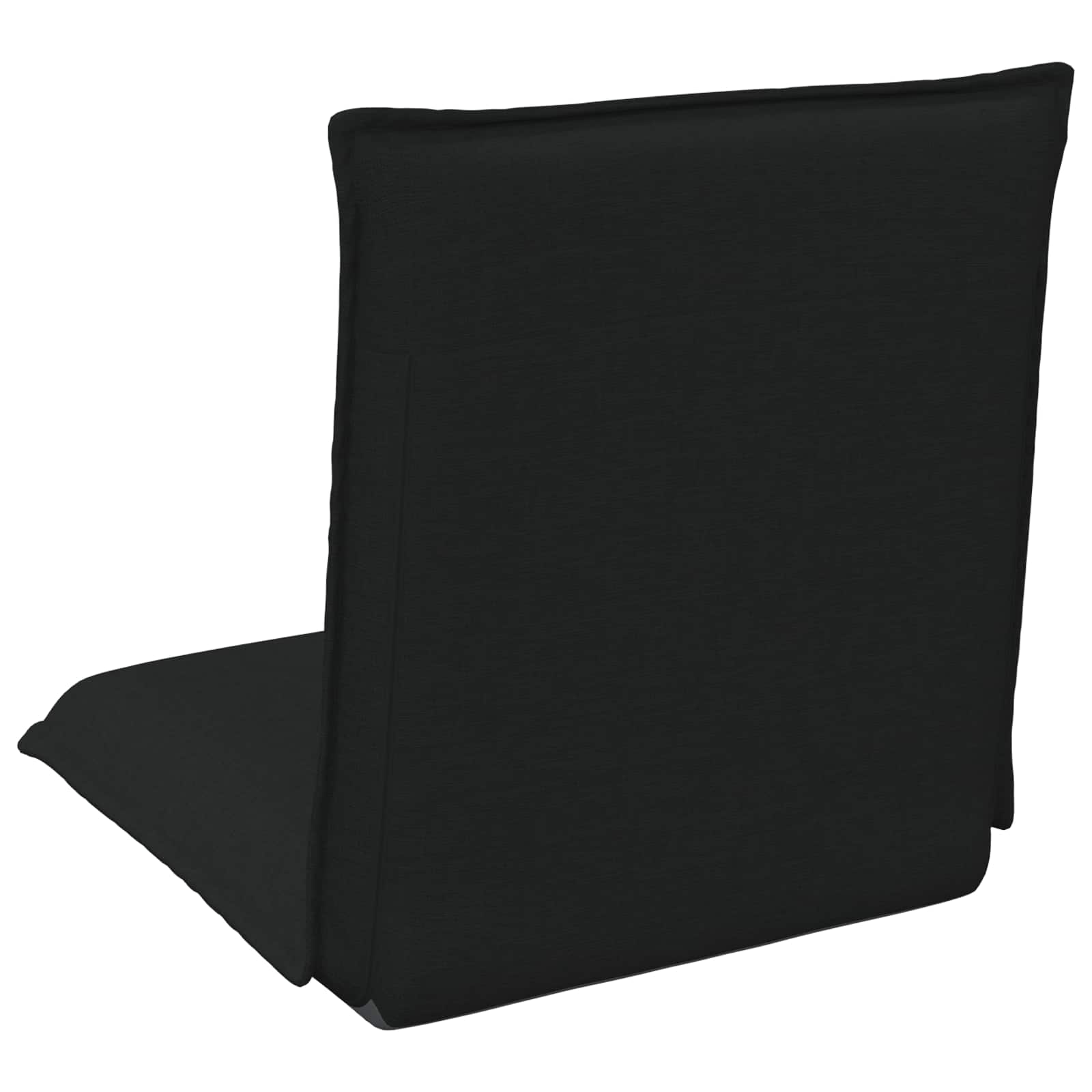Verstellbarer Fußsessel Schwarz Stoff