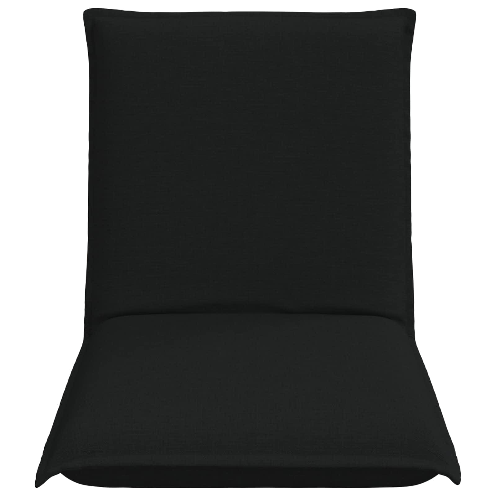 Verstellbarer Fußsessel Schwarz Stoff