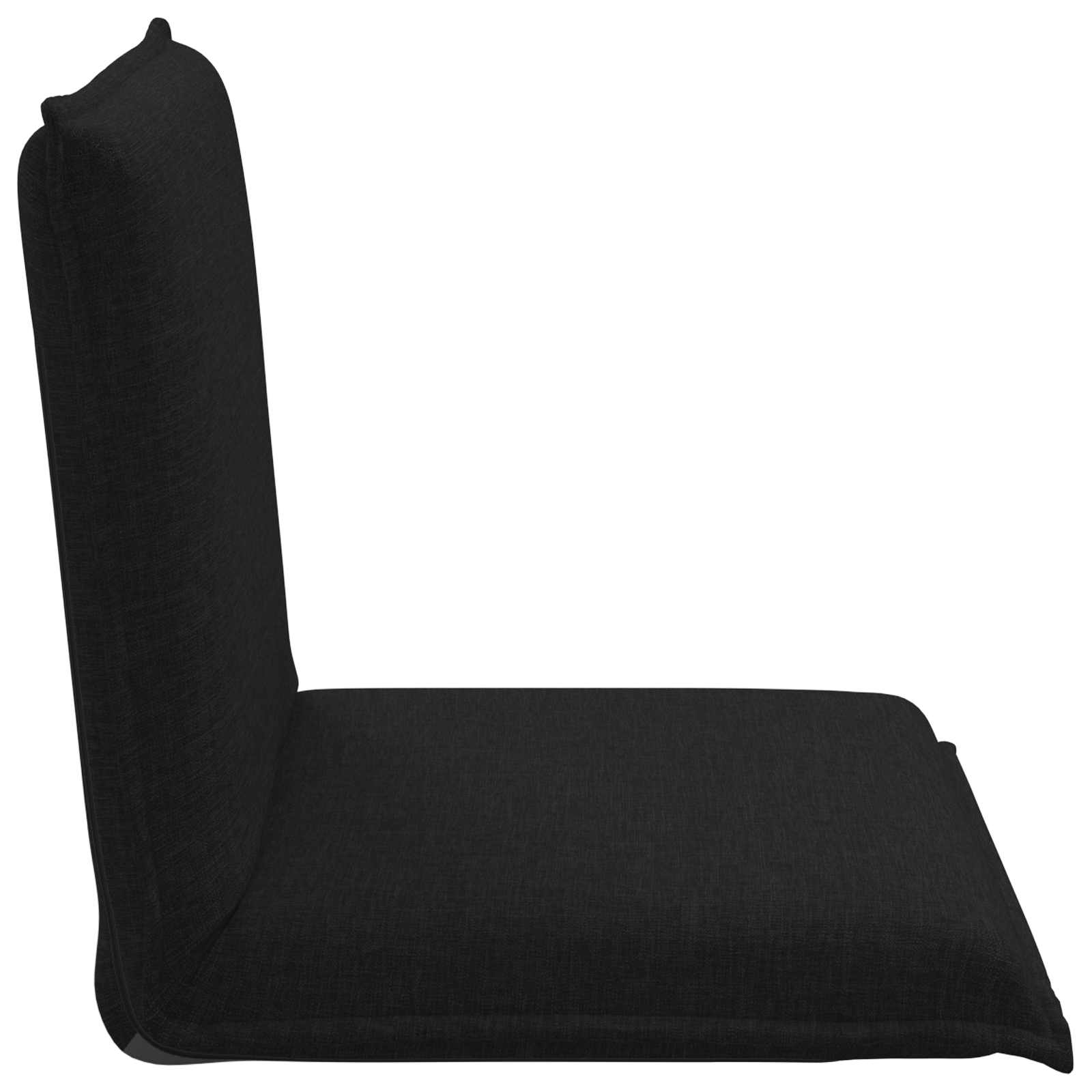 Verstellbarer Fußsessel Schwarz Stoff