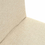 Verstellbarer Fußsessel Creme Stoff