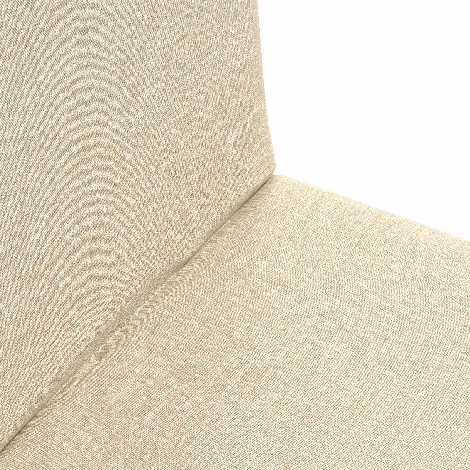 Verstellbarer Fußsessel Creme Stoff