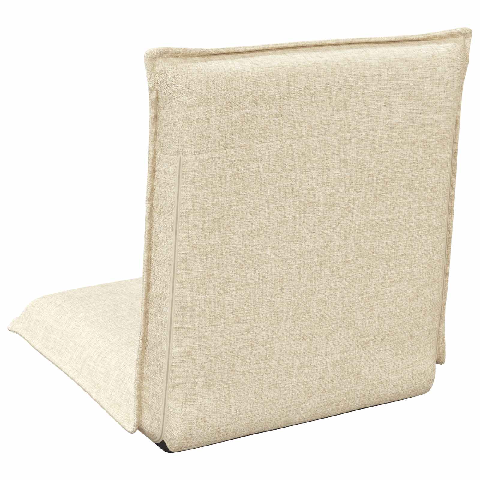 Verstellbarer Fußsessel Creme Stoff