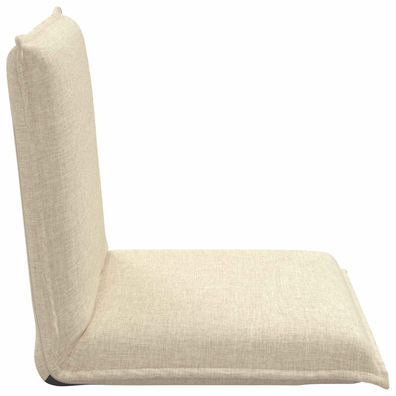 Verstellbarer Fußsessel Creme Stoff