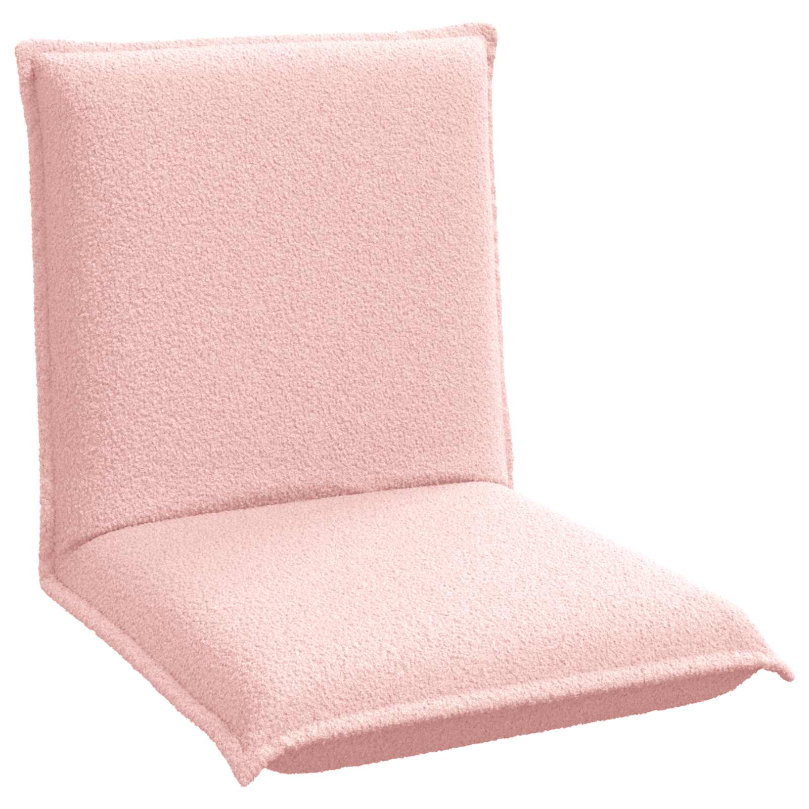 Verstellbarer Fußsessel Rosa Schafstoff