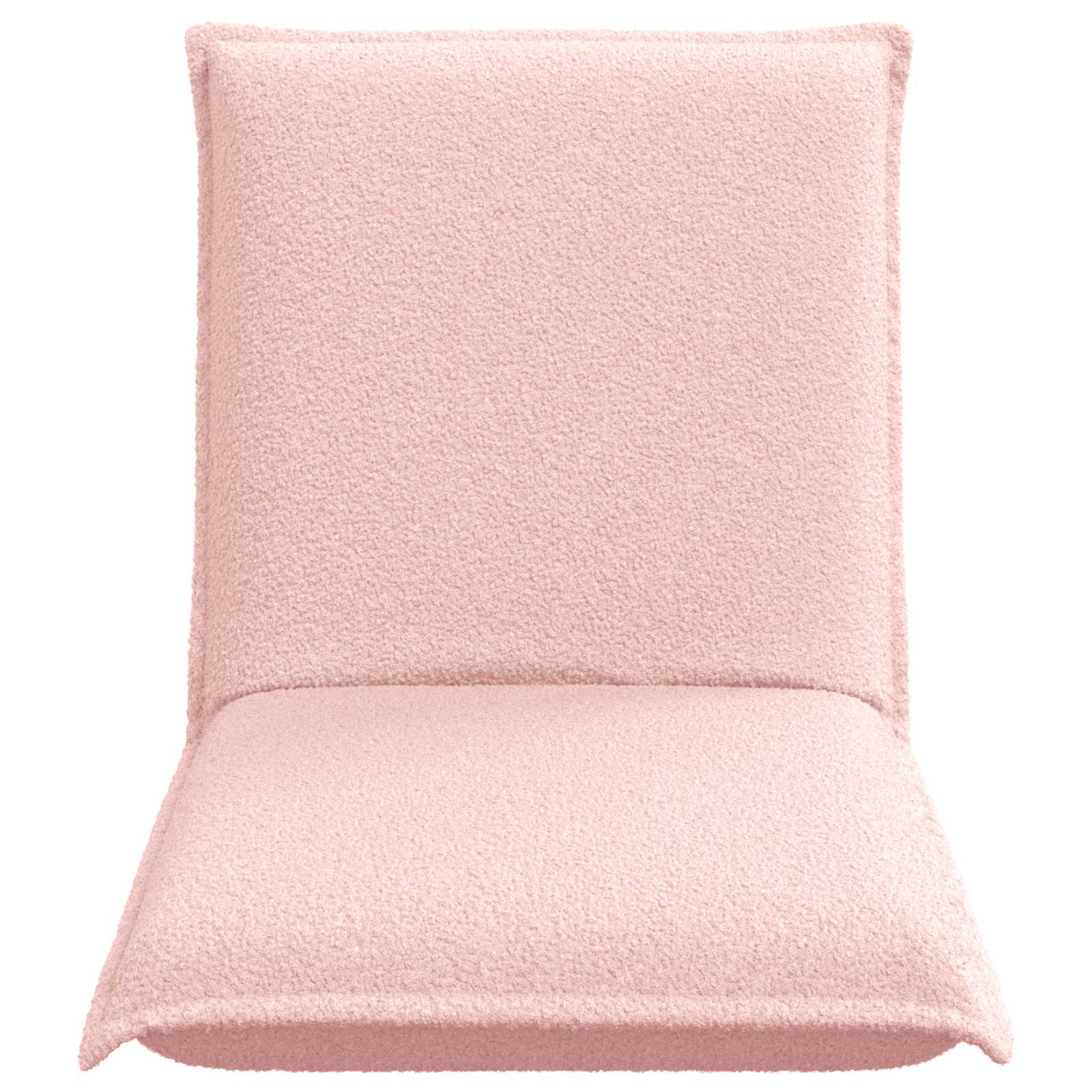 Verstellbarer Fußsessel Rosa Schafstoff