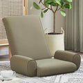 Verstellbarer Fußsessel Khaki Grobvelours