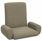 Verstellbarer Fußsessel Khaki Grobvelours