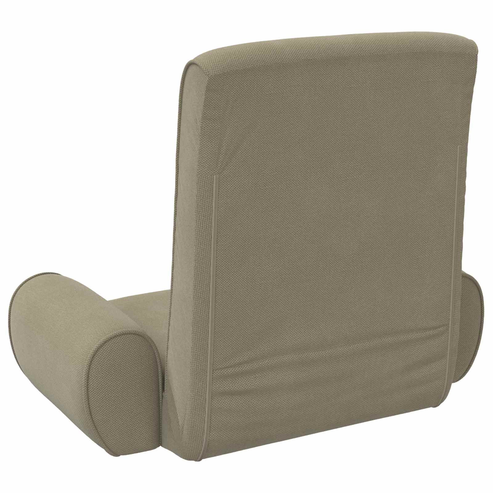 Verstellbarer Fußsessel Khaki Grobvelours