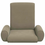 Verstellbarer Fußsessel Khaki Grobvelours