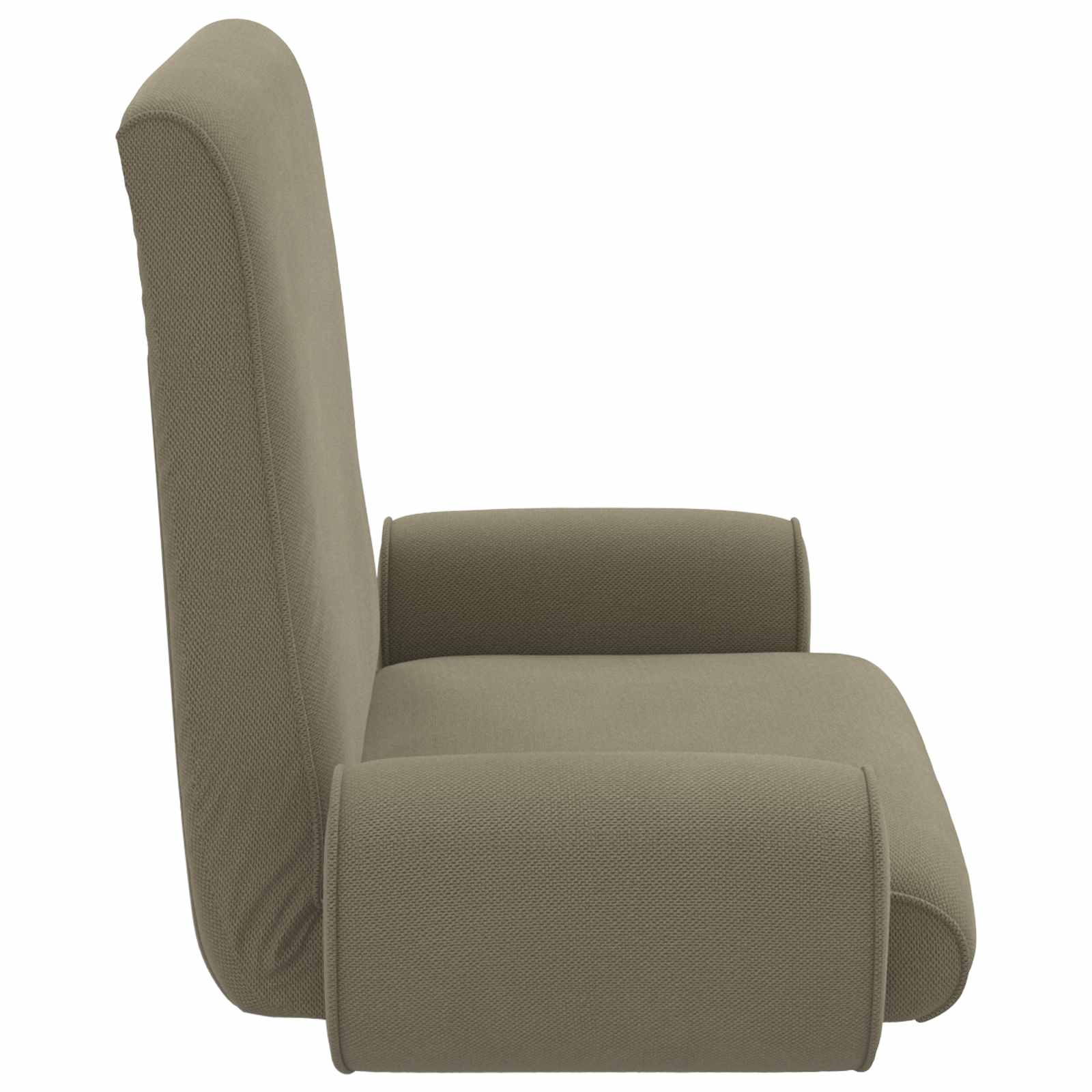 Verstellbarer Fußsessel Khaki Grobvelours