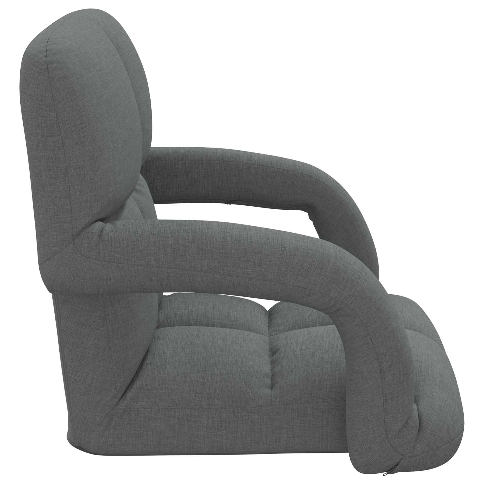 Verstellbarer Bodenstuhl mit Armlehne 5-stufige Position Stoff