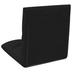 Verstellbarer Fußsessel Schwarz Stoff