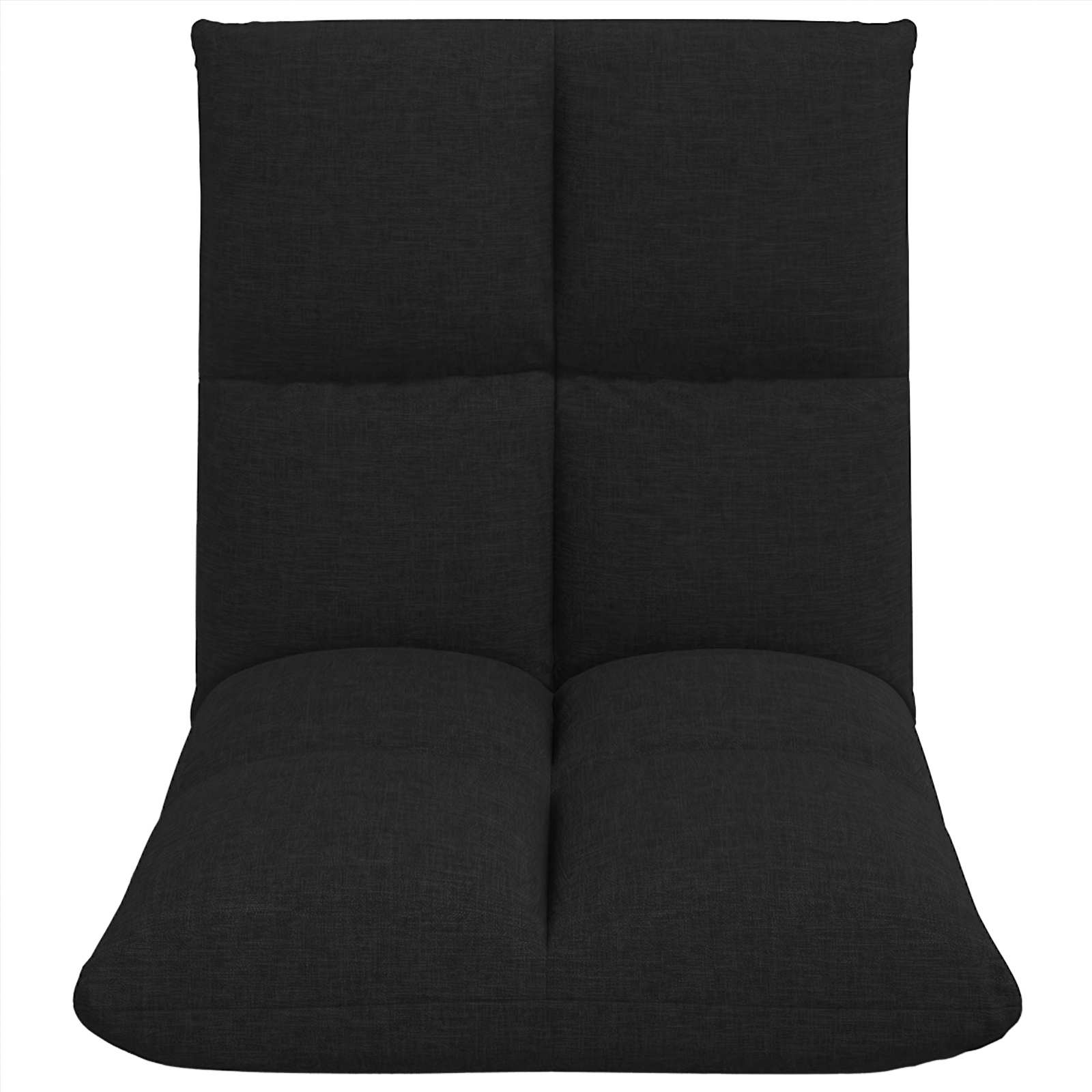 Verstellbarer Fußsessel Schwarz Stoff
