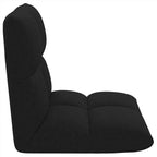 Verstellbarer Fußsessel Schwarz Stoff