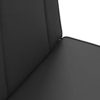 Verstellbarer Fußsessel Schwarz Kunstleder