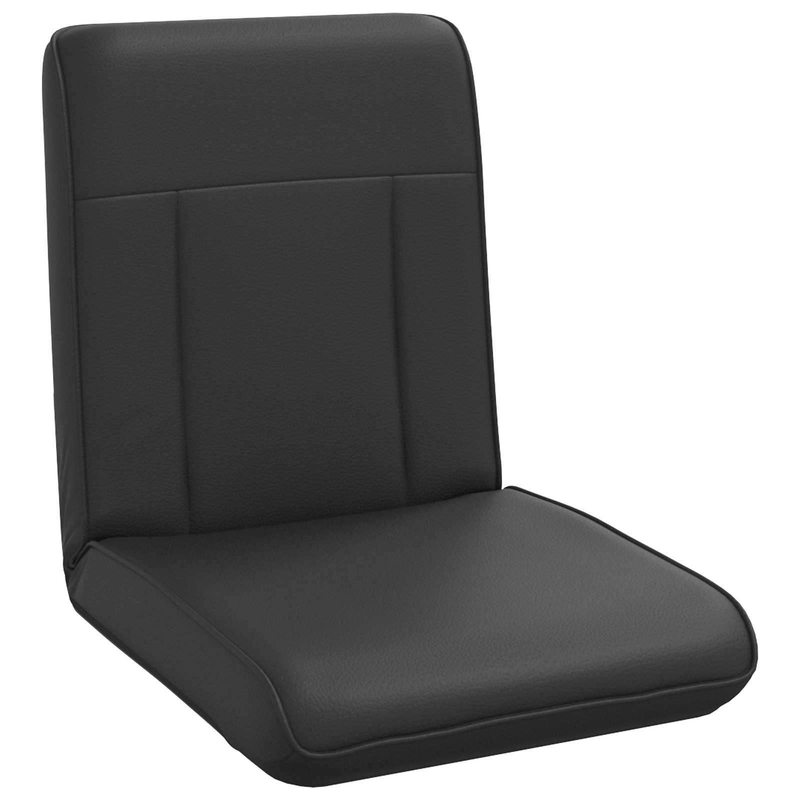 Verstellbarer Fußsessel Schwarz Kunstleder