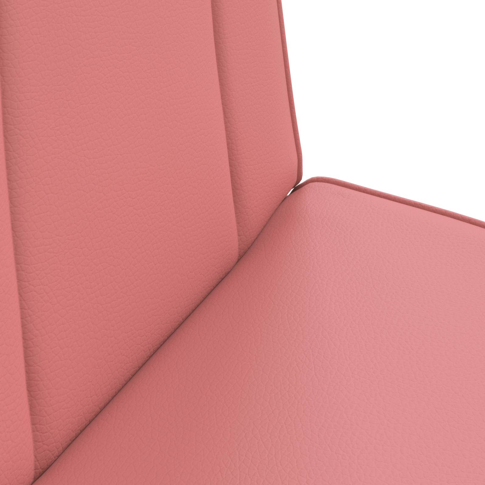 Verstellbarer Fußsessel Rosa Kunstleder