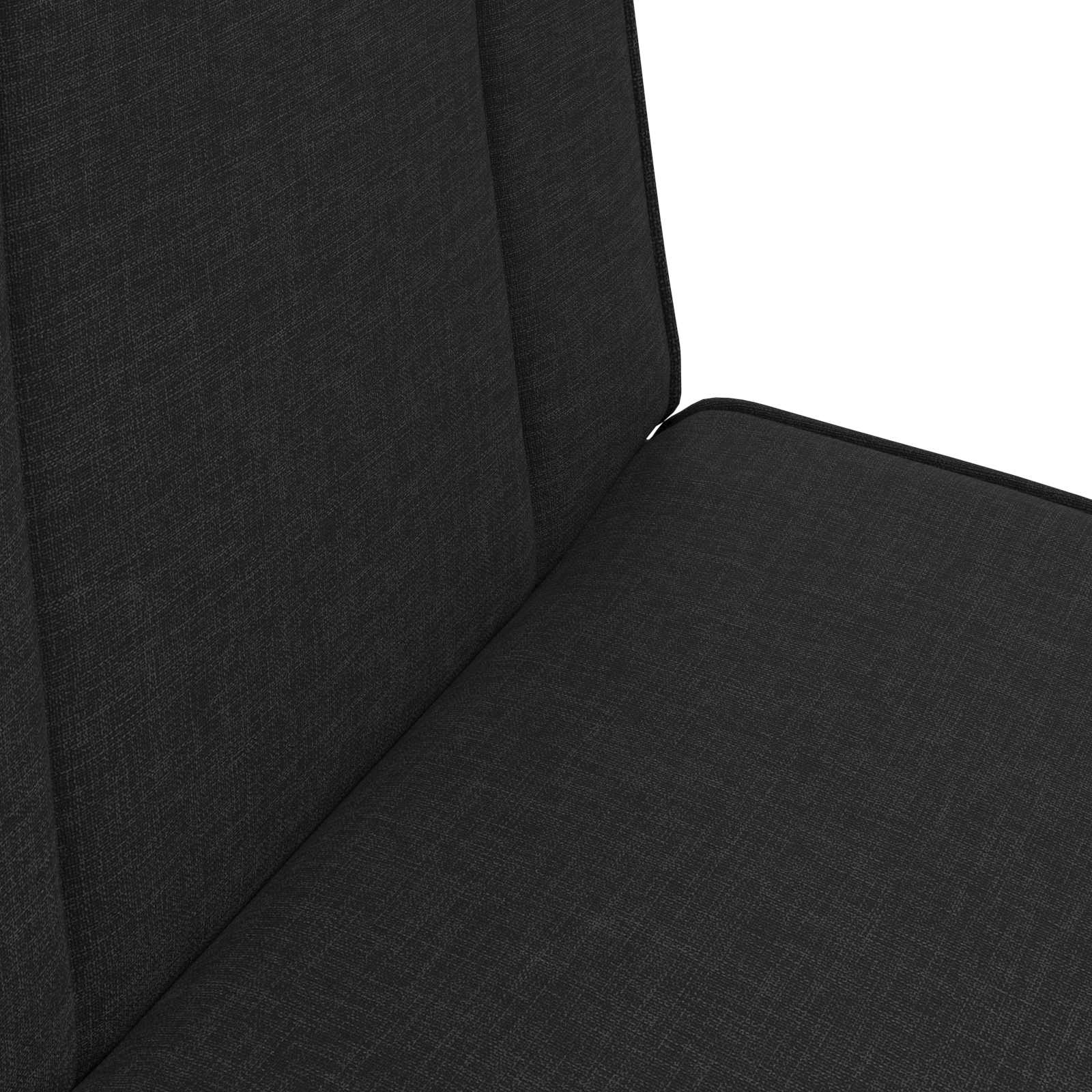 Verstellbarer Fußsessel Schwarz Stoff