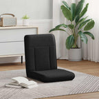 Verstellbarer Fußsessel Schwarz Stoff