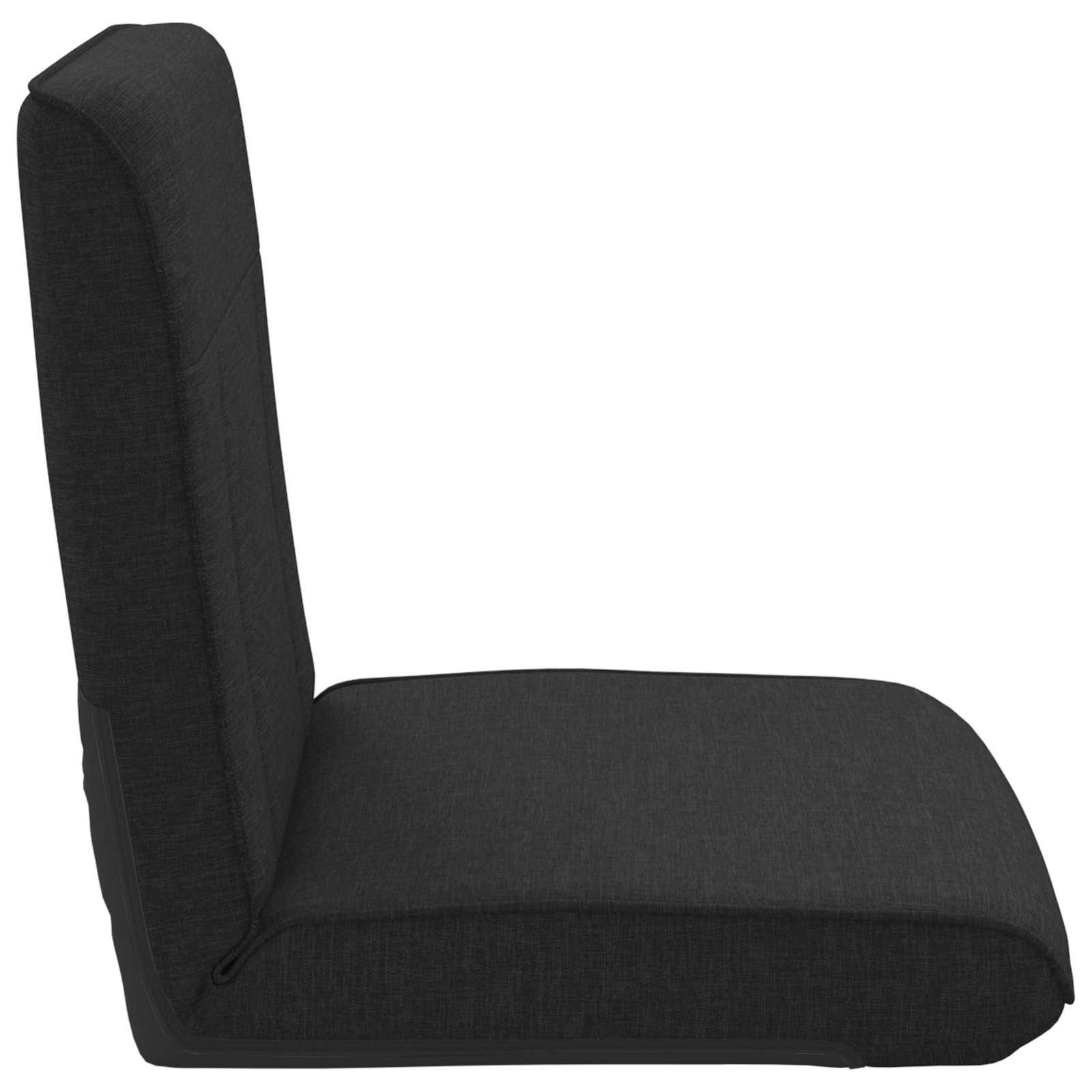 Verstellbarer Fußsessel Schwarz Stoff