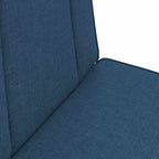 Verstellbarer Fußsessel Blau Stoff