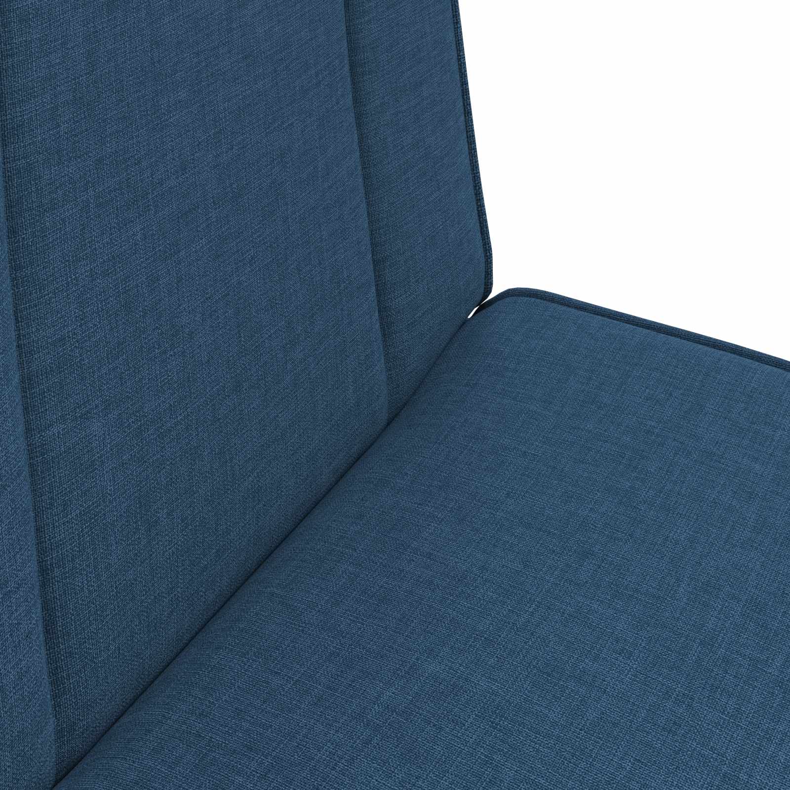 Verstellbarer Fußsessel Blau Stoff