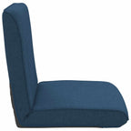 Verstellbarer Fußsessel Blau Stoff